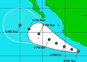 Pazifik aktuell: Tropische Depression 7E (potentiell Tropischer Sturm ESTELLE)