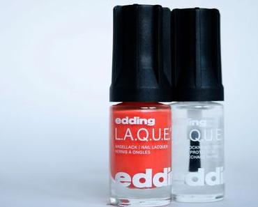 [Lacke;Review] edding LAQUE - poppy pumpkin + edding topcoat