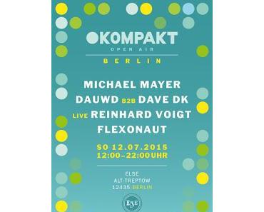 Kompakt Open Air in der Else am Sonntag mit Michael Mayer Reinhard Voigt (live)
