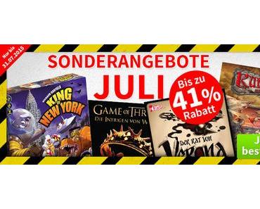 Spiele-Offensive Aktion - Sonderangebote im Juli