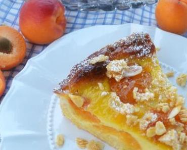 Kuchenliebling! Marillen-Wähe mit Mandelkrokant