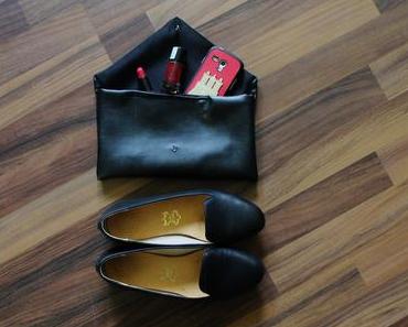 Black, red and Loafers
