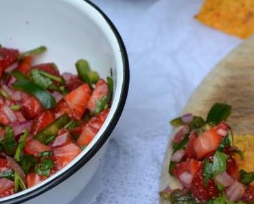 Erdbeer-Jalapeno Salsa & Chili-Sour-Cream Dipp