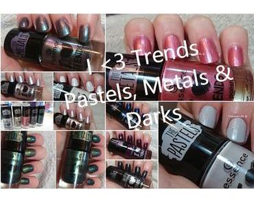 Essence I ♥ Trends Darks, Pastels & Metals-Tragebilder + Eindruck ♥