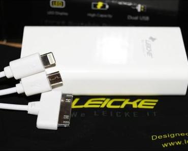 Review - LEICKE externer PowerPack 5200 mAh mit Ladestatusanzeige und integrierter LED-Taschenlampe