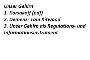 Unser Gehirn- Vorankündigung