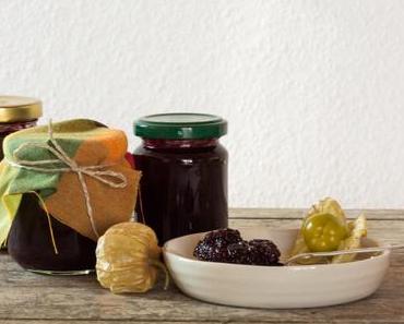 Brombeer-Physalis-Marmelade mit Vanille oder Rezepte aus dem Saisongarten Teil 7