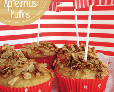 Haferflocken-Apfelmus-Muffins