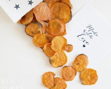 Süsskartoffel Chips - süss, salzig, knusprig