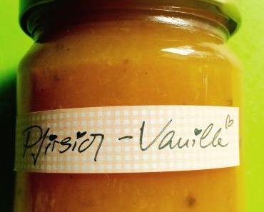 Pfirsich-Vanille-Fruchtaufstrich