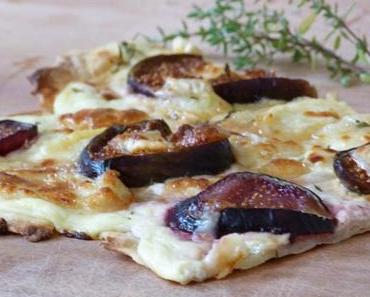 Rezept: herbstlicher Ziegenkäse-Feigen-Flammkuchen