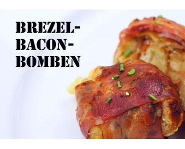 Brezel-Bacon-Bomben mit Mozarellaherz