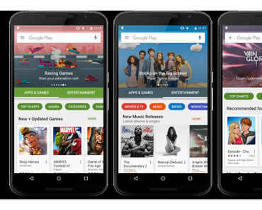 Google Play Store : Neues Design im Anmarsch