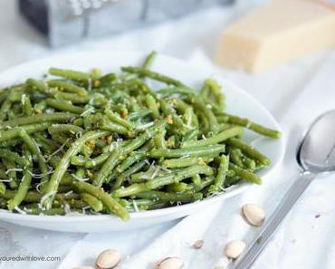 Grüne Bohnen mit Pistazienpesto / Green Beans with Pistachio Pesto