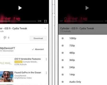 Cercube 3: Kostenloser Tweak erweitert YouTube App um Downloadfunktion und vieles mehr