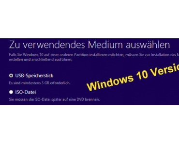Windows 10 1511 nicht mehr als DVD verfügbar