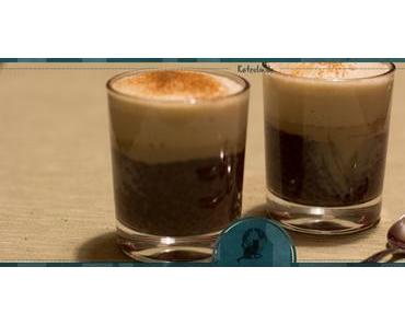 Chia-Schoko-Pudding mit Kaffeeschaum