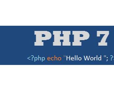 PHP 7 soll noch heute freigegeben werden