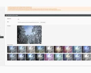 Neues Plugin: Bilder Filter