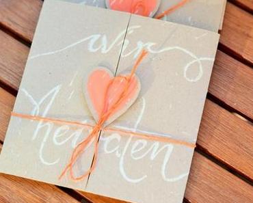 Wir heirateten: DIY Einladungskarten