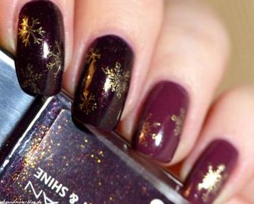 Christmas Snowflake Stamping – NOTD + Blogparade