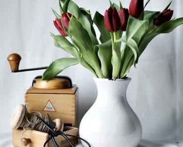 Wohnen | Rote Tulpen, ganz nostalgisch