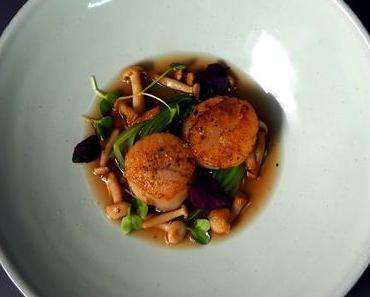 Keine Chance dem Suppenkoma – Jakobsmuscheln im Shitake-Sud