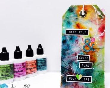 Color Burst meets Liquid Metals | TAG  |  DT Ken Oliver Crafts