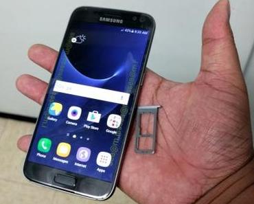 Samsung Galaxy S7 : Foto zeigt das S7 mit MicroSD-Kartenslot