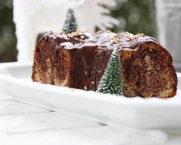 Winterlicher Marmorkuchen