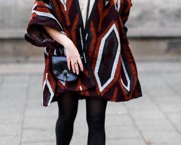Mango Cape and Leather Shorts