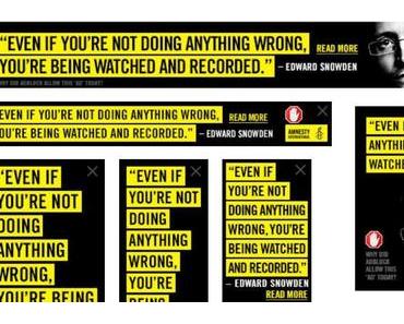 Adblock mit Anti-Zensur-Banner von Amnesty International