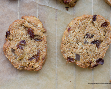 Haferflocken-Cookies mit Ingwer und Rosinen