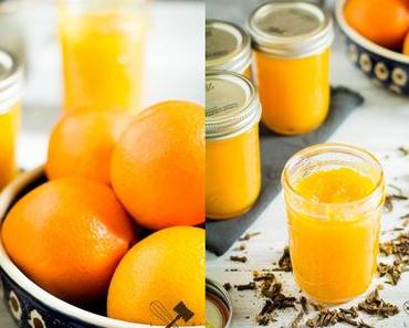 Orangenmarmelade mit Zimt und Nelken