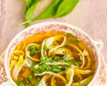 Samstagseintopf: Bärlauchflädle-Suppe
