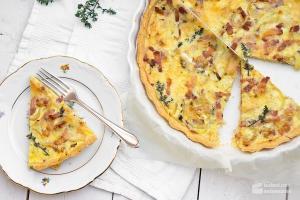 Quiche Lorraine (mit Speck und Zwiebeln)