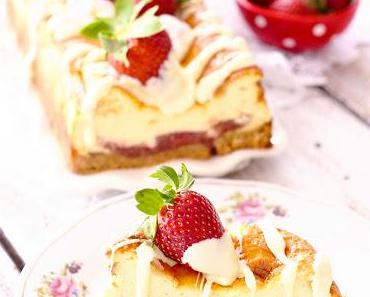 Rhabarber Erdbeer Cheesecake