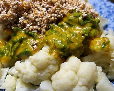 Blumenkohl mit Curry & gepopptem…