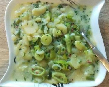 Brutzelstube: KARTOFFELSUPPE MIT DREIERLEI LAUCH