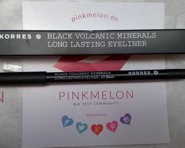 KORRES Professional Black Volcanic Minerals Long Lasting Eyeliner 01 black + Catrice Sand Nudes Eyeshadow Palette :)