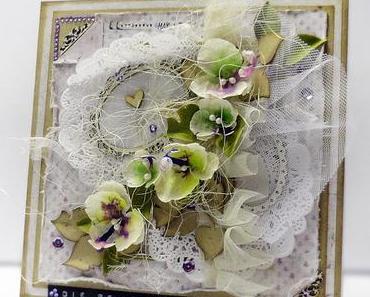 handmade mulberry orchid flowers with Ken Oliver Crafts Color Burst ♥ Die besten Wünsche