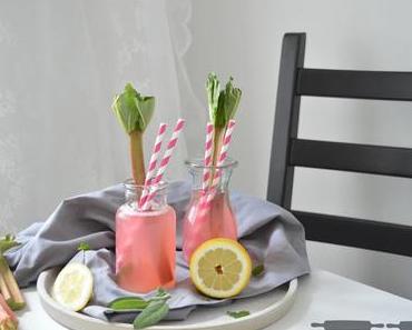 Rhabarber Minz Limonade / Rhubarb Mint Lemonade