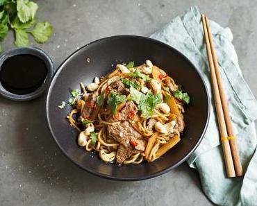 Rindfleischwok mit Bambussprossen