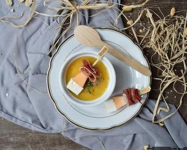 Kohlrabi Melonen Suppe / Creamy Kohlrabi Melon Soup