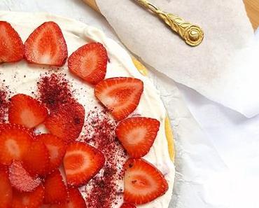 Euer Lieblingsrezept mit frischen Fotos: locker leichter Erdbeer-Biskuitkuchen