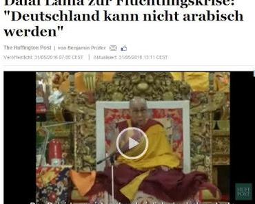 Dalai Lama warnt vor den Folgen der Merkel-Politik