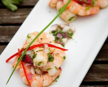 Ceviche mit Garnelen