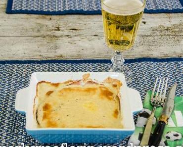 Lille: Croque gallois oder Welsh rarebit mit Maroilles Käse