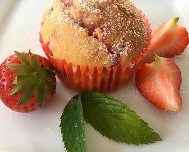 Fruchtige Erdbeermuffins