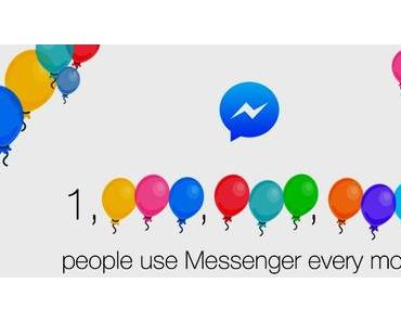 Eine Milliarde Menschen nutzen den Facebook-Messenger